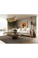 Cream Fabric Sectional Sofa | OROA Modern Fleury | Oroatrade.com