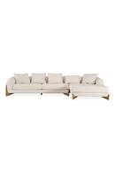 Cream Fabric Sectional Sofa | OROA Modern Fleury | Oroatrade.com