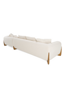 Cream Fabric Sectional Sofa | OROA Modern Fleury | Oroatrade.com