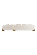 Cream Fabric Sectional Sofa | OROA Modern Fleury | Oroatrade.com