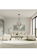 Walnut Leg Cream Sofa | OROA Modern Fleury