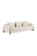 Walnut Leg Cream Sofa | OROA Modern Fleury