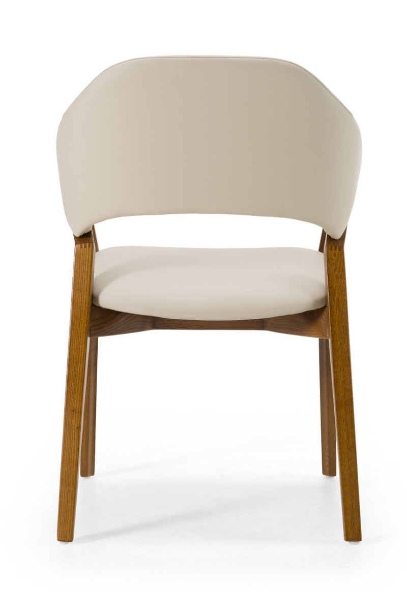Cream Vegan Leather Dining Chair | OROA Modern Ocasio | Oroatrade.com