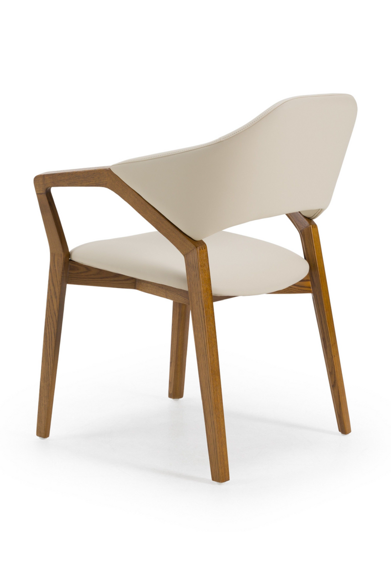 Cream Vegan Leather Dining Chair | OROA Modern Ocasio | Oroatrade.com