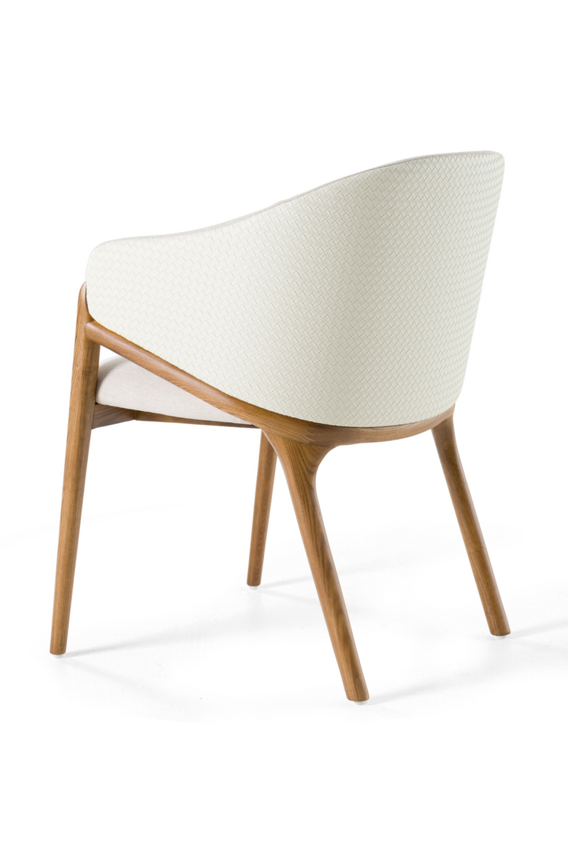 Curve-Back Cream Dining Chair | OROA Modern Lunde | Oroatrade.com