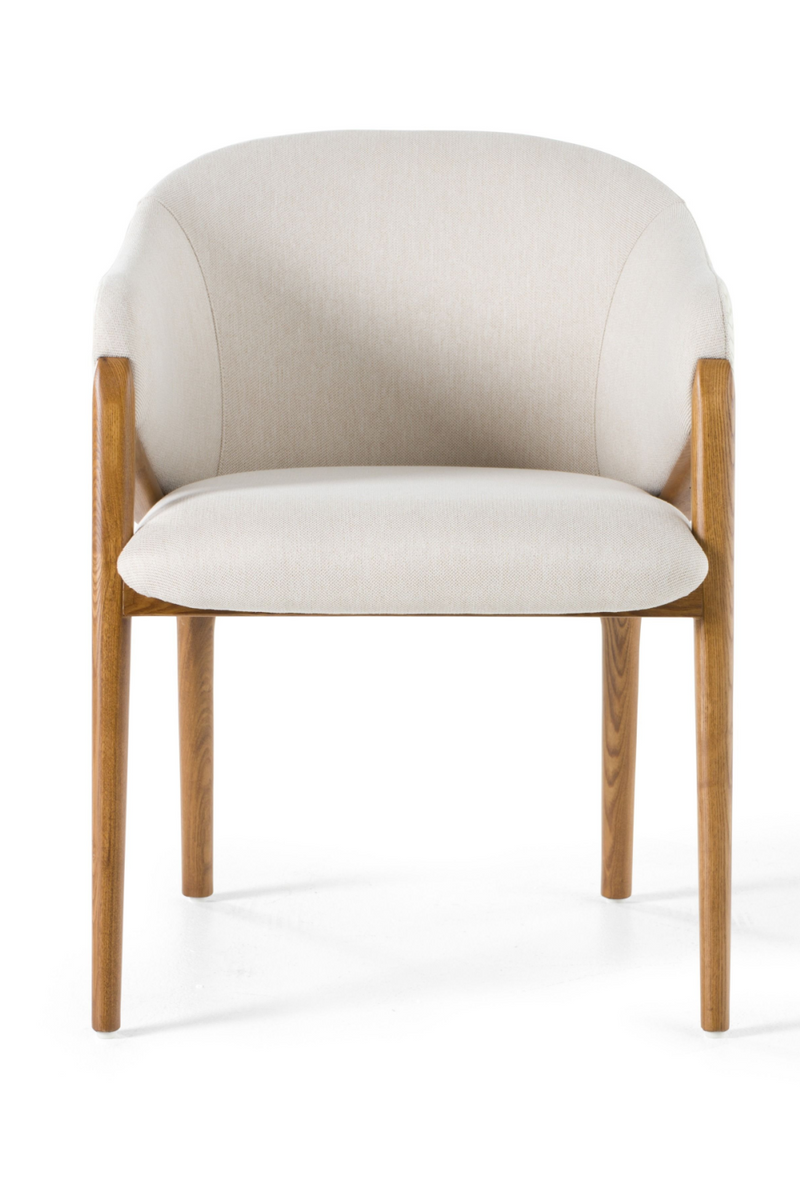 Curve-Back Cream Dining Chair | OROA Modern Lunde | Oroatrade.com