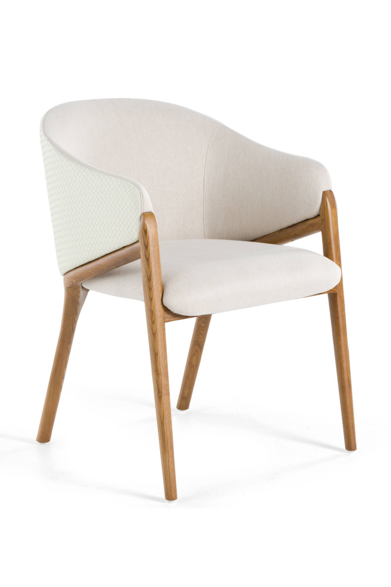 Curve-Back Cream Dining Chair | OROA Modern Lunde | Oroatrade.com