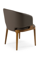 Brown Leatherette Dining Chair | OROA Modern Baskin | Oroatrade.com