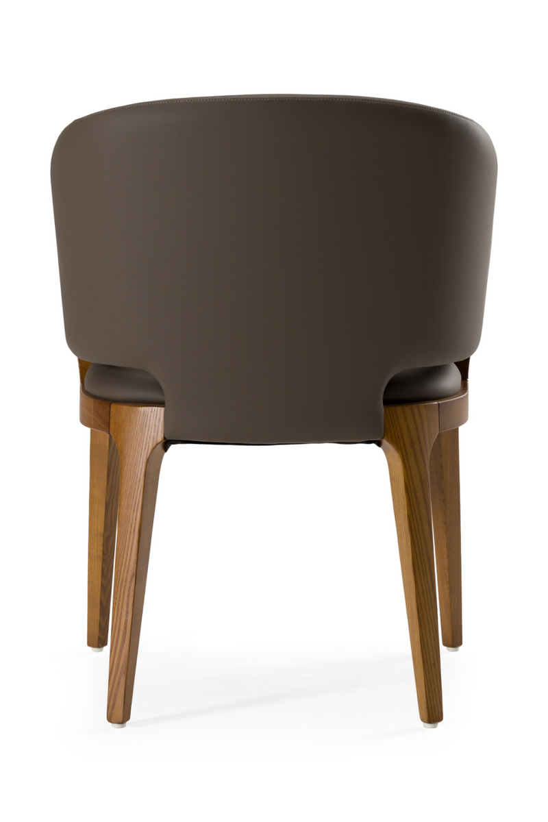 Brown Leatherette Dining Chair | OROA Modern Baskin | Oroatrade.com