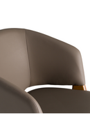Brown Leatherette Dining Chair | OROA Modern Baskin | Oroatrade.com