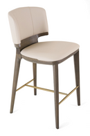 Beige Vegan Leather Counter Chair | OROA Modern Calvary | Oroatrade.com