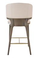 Beige Vegan Leather Counter Chair | OROA Modern Calvary | Oroatrade.com