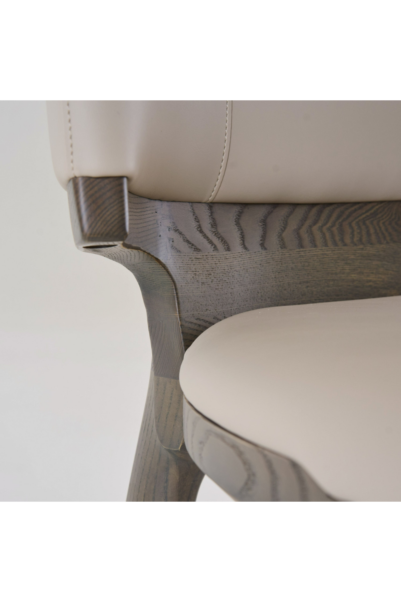Beige Vegan Leather Counter Chair | OROA Modern Calvary | Oroatrade.com