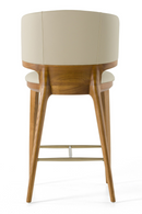 Beige Vegan Leather Counter Chair | OROA Modern Calvary | Oroatrade.com