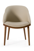 Beige Vegan Leather Dining Chair | OROA Modern Michael | Oroatrade.com
