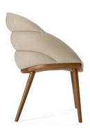Beige Vegan Leather Dining Chair | OROA Modern Michael | Oroatrade.com
