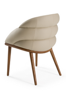 Beige Vegan Leather Dining Chair | OROA Modern Michael | Oroatrade.com