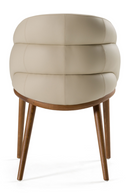 Beige Vegan Leather Dining Chair | OROA Modern Michael | Oroatrade.com