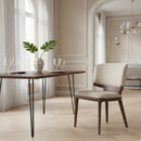 Gray Vegan Leather Dining Chairs (2) | OROA Modern Stanley