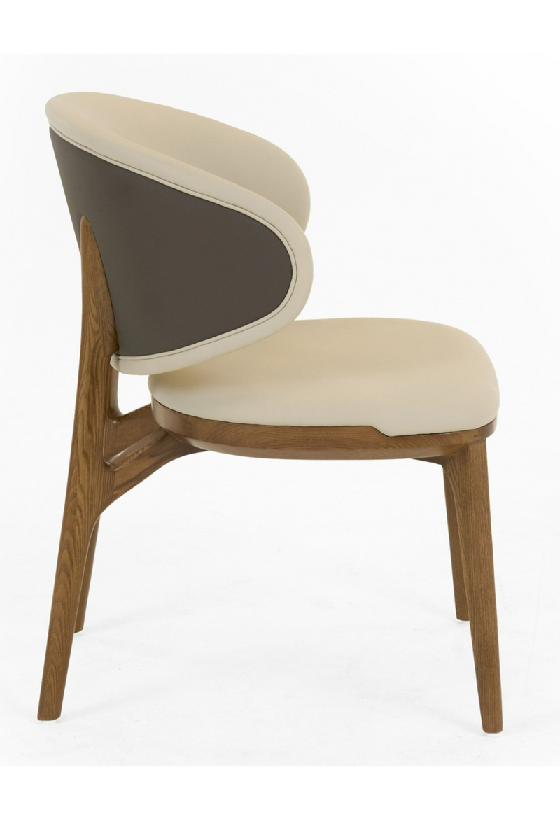 Cream Leatherette Dining Chair | OROA Modern Chance | Oroatrade.com