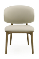 Cream Leatherette Dining Chair | OROA Modern Chance | Oroatrade.com
