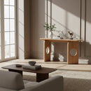 Beige Marble Console Table | OROA Modern Osaka