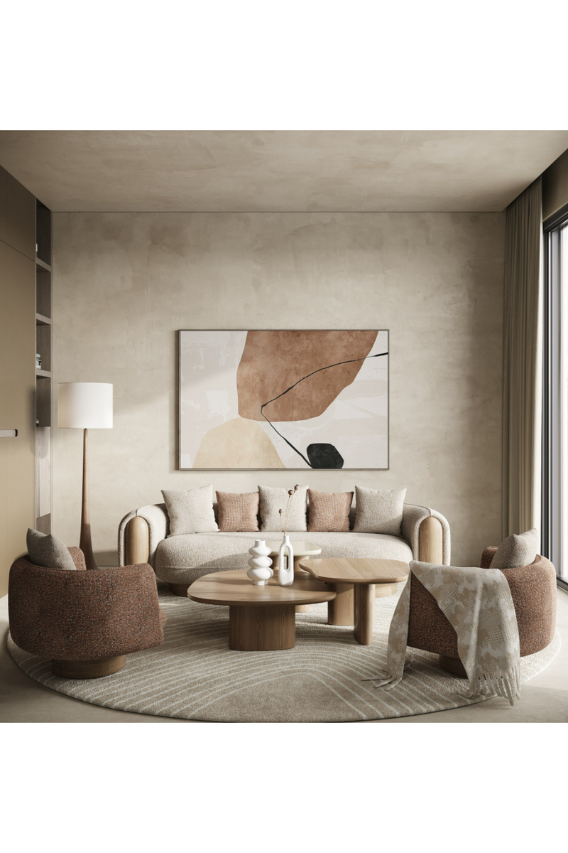 Wooden & Onyx Nesting Coffee Tables (3) | OROA Modern Raywood | Oroatrade.com