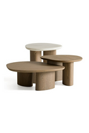Wooden & Onyx Nesting Coffee Tables (3) | OROA Modern Raywood | Oroatrade.com