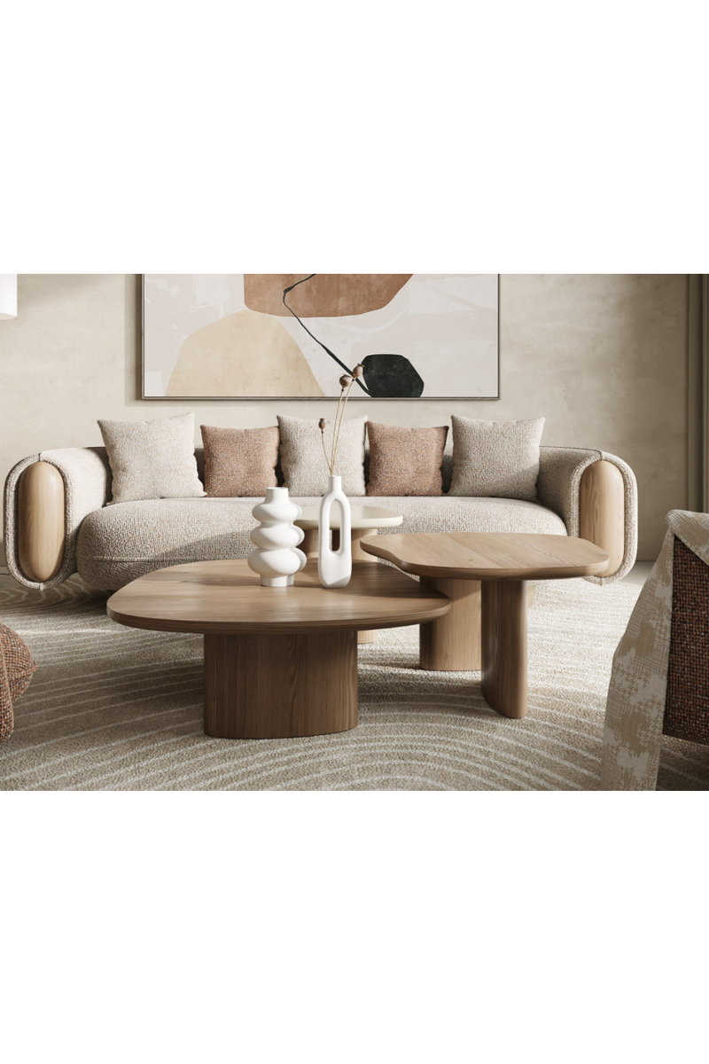 Wooden & Onyx Nesting Coffee Tables (3) | OROA Modern Raywood | Oroatrade.com