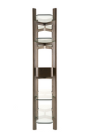 Gray Ash Glass Bookshelf | OROA Modern Rinaldi | Oroatrade.com