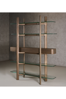Gray Ash Glass Bookshelf | OROA Modern Rinaldi | Oroatrade.com