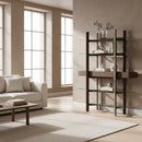 Gray Ash Glass Bookshelf | OROA Modern Rinaldi