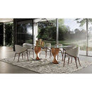 Twisted Wood Base Dining Table | OROA Modern Cleveland