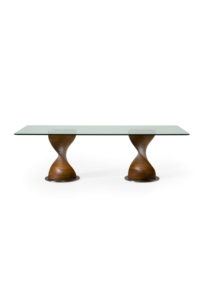 Twisted Wood Base Dining Table | OROA Modern Cleveland | Oroatrade.com