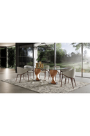 Twisted Wood Base Dining Table | OROA Modern Cleveland