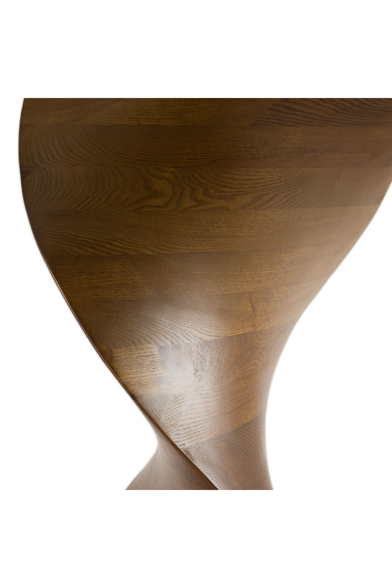 Twisted Wood Base Dining Table | OROA Modern Cleveland