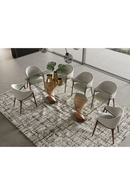 Twisted Wood Base Dining Table | OROA Modern Cleveland