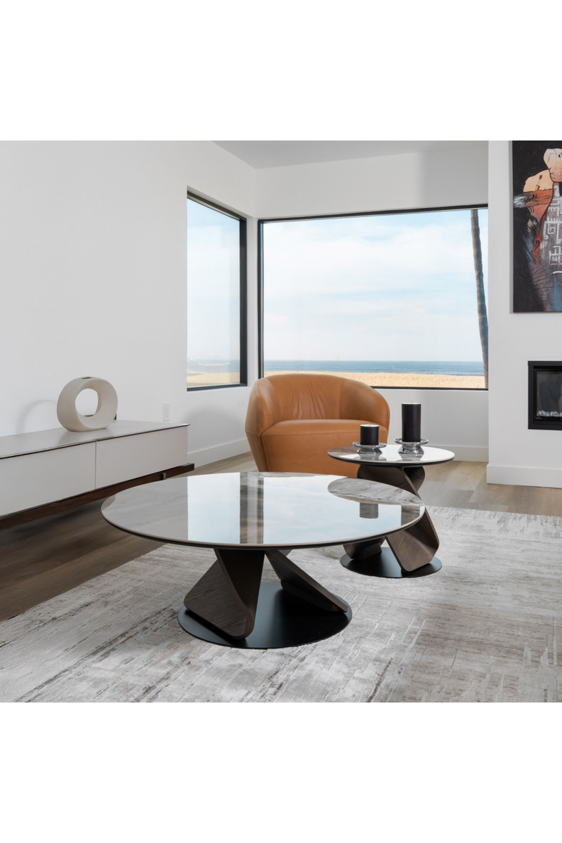 Marbled Ceramic Coffee Table Set (2) | OROA Modern Schiff | Oroatrade.com