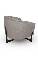 Curved Gray Accent Chair | OROA Modern Forbis | Oroatrade.com