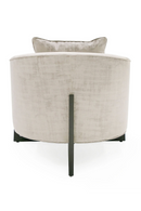 Curved Gray Accent Chair | OROA Modern Forbis | Oroatrade.com