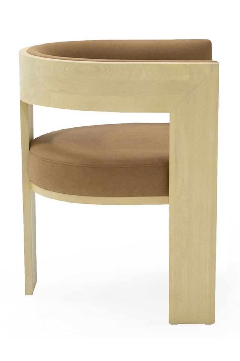Natural Ash Curved Dining Chair | OROA Modern Osaka | Oroatrade.com