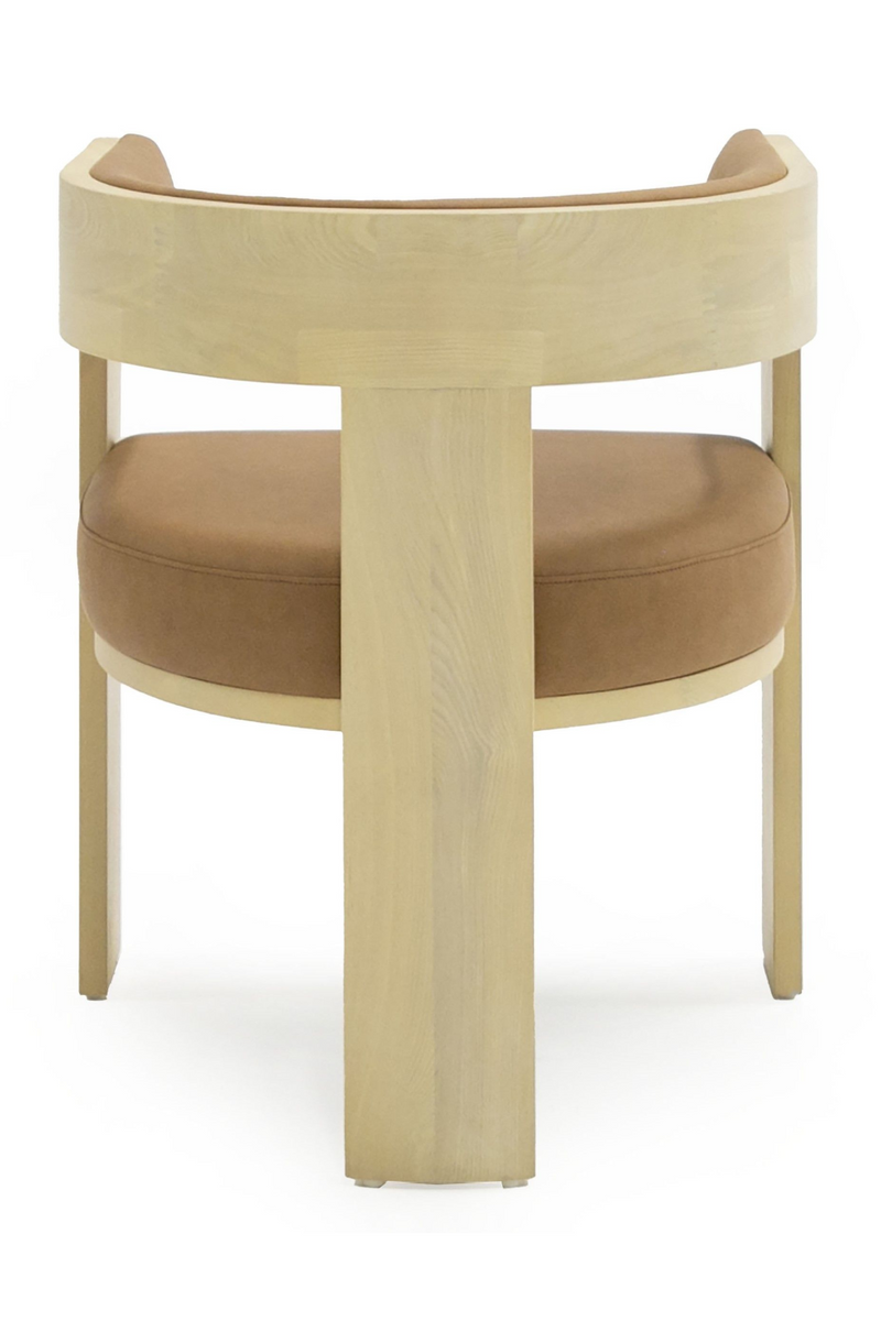 Natural Ash Curved Dining Chair | OROA Modern Osaka | Oroatrade.com