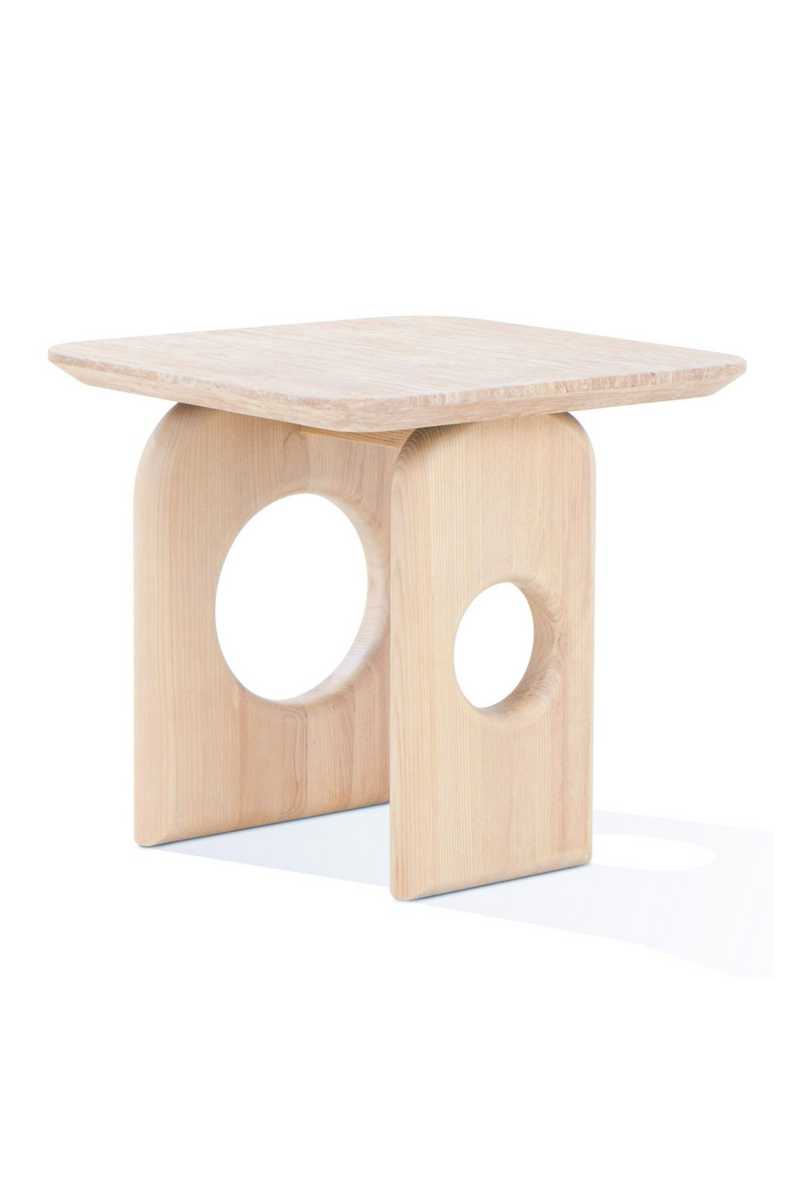 Beige Marble End Table | OROA Modern Osaka | Oroatrade.com