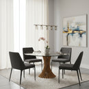 Twisted Wooden Base Dining Table | OROA Modern Ocasio