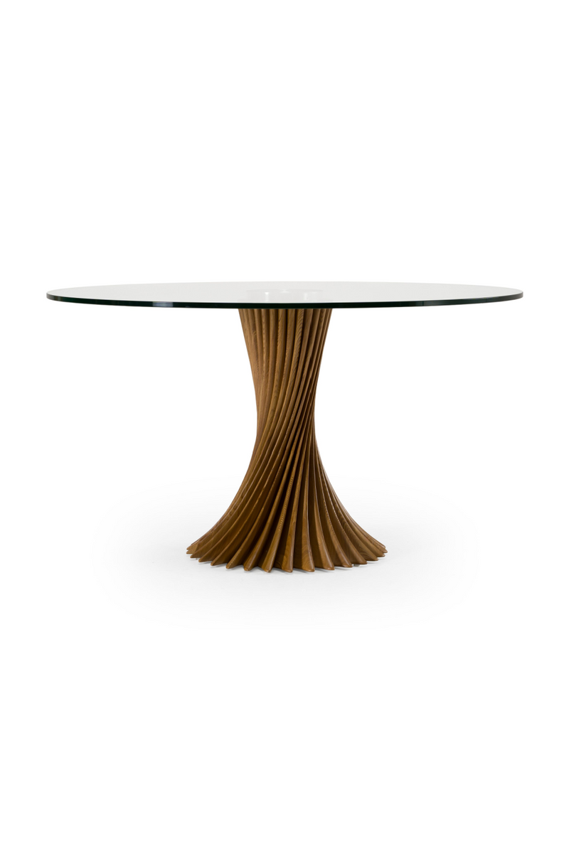 Twisted Wooden Base Dining Table | OROA Modern Ocasio | Oroatrade.com