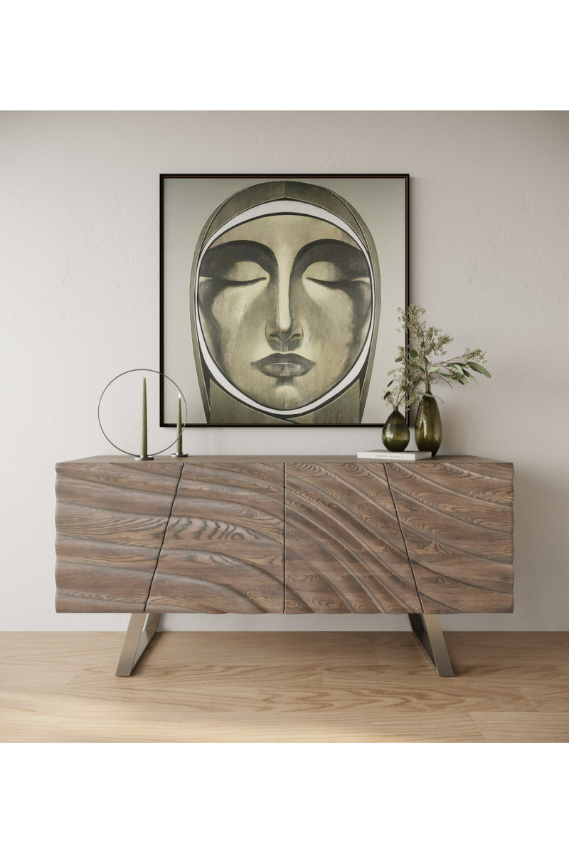 Wave Patterned Ash Sideboard | OROA Modern Finley | Oroatrade.com