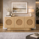Natural Ash Rattan Sideboard | OROA Modern Osaka