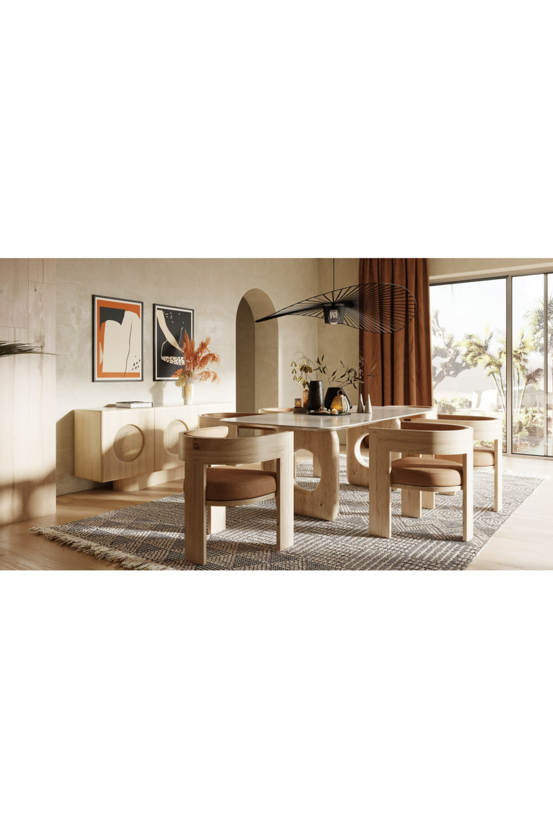 Natural Ash Rattan Sideboard | OROA Modern Osaka | Oroatrade.com