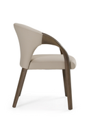 Vegan Leather Curved Dining Chair | OROA Modern Wynetta | Oroatrade.com
