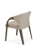 Vegan Leather Curved Dining Chair | OROA Modern Wynetta | Oroatrade.com